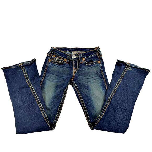 Y2K True Religion Jeans Size 29 Rainbow Joey Lowrise Flared